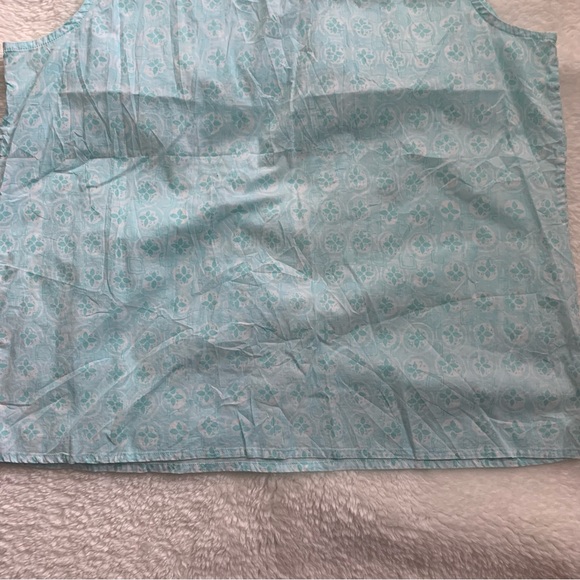 J. Jill Sleeveless Blouse Size Large Organic Cotton - Picture 8 of 8